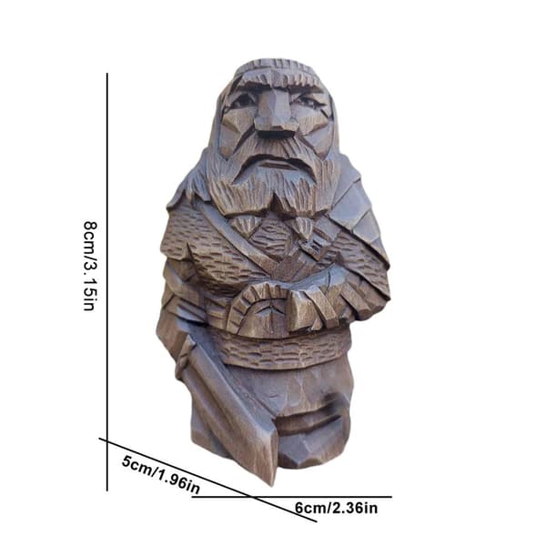 Vikingeharpiksstatue, Odin Thor-figur, udendørs haveindretning til hjemmet