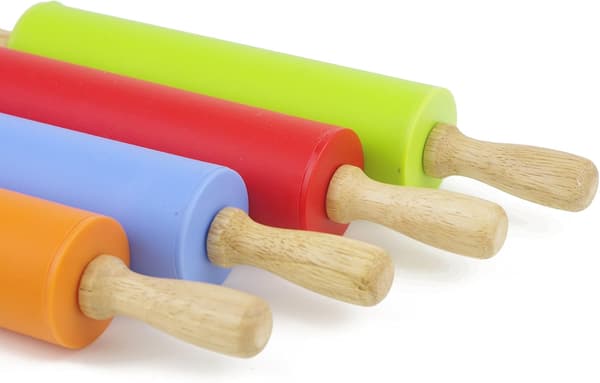 Kjevle - Non-stick silikonhåndtak i tre - 30 cm_tfrf