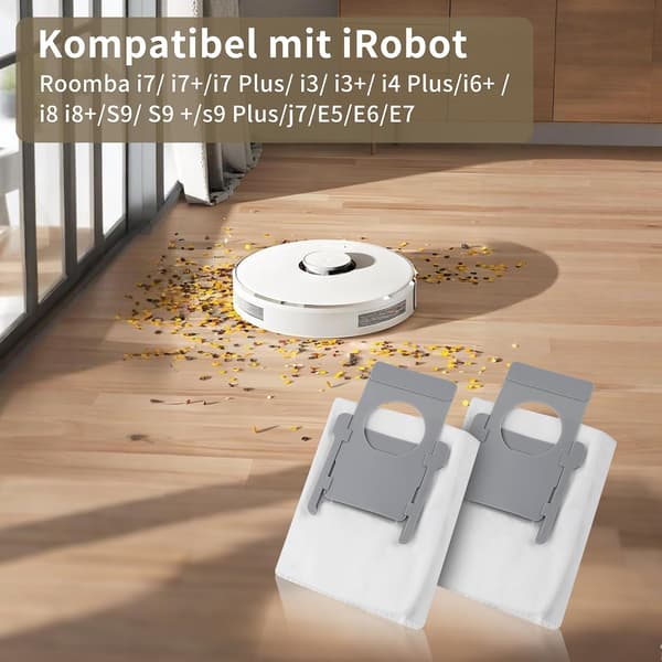 10 stk. støvsugerposer for iRobot Roomba i7/i7+/i3/i3+/i4/i4+/i6/i6+/i8/i8+/S9/S9+/j7/j7+/E5/E6/E7