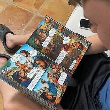 2025 New Comic Book Bible Action Illustration Gift