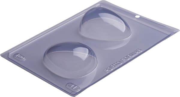Pralinform Egg Sjokoladeform - Porto Formas 31 - Spesiell 3-delt form Transparent transparent