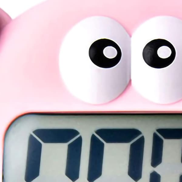Digital kökstimer LCD-display magnetisk nedräkningstimer, kökstimer för matlagning nedräkning timer barntimer Rosa Pink