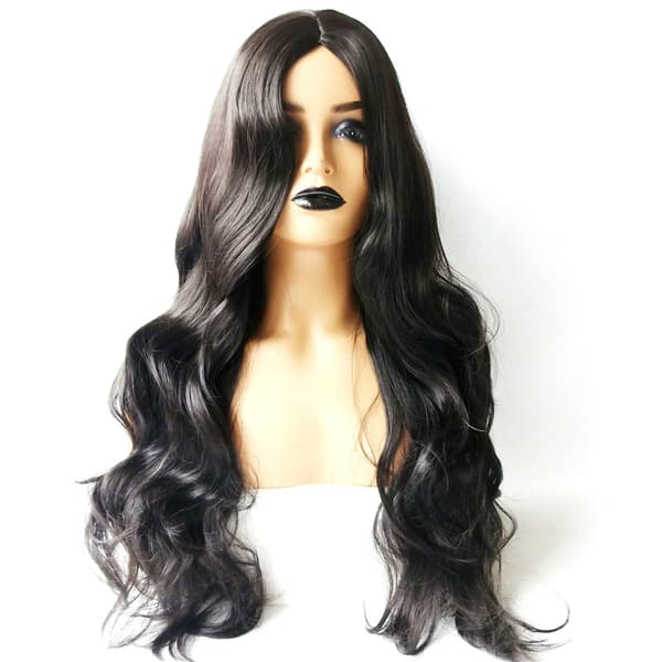68 cm Women's Human Hair Body Wave V-Part Wig