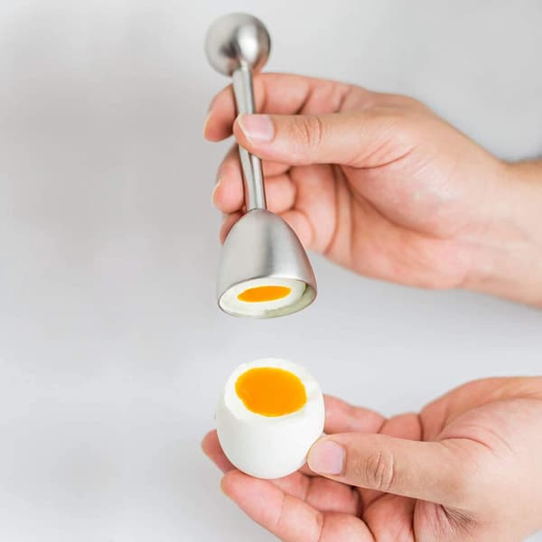 Æggetopper / Æggeåbner - Rustfrit stål Silver silver