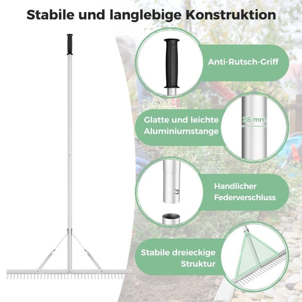 Haverive aluminium 91 cm bred riveoverflade 91 x 10 x 174 cm sølv