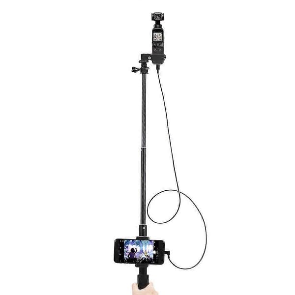 Selfiekeppi DJI Osmo Pocket 2 -käsivakaajalle, Type-c/Android-puhelinpidikemoduulin jatkotanko - Type-c Type-c:hen