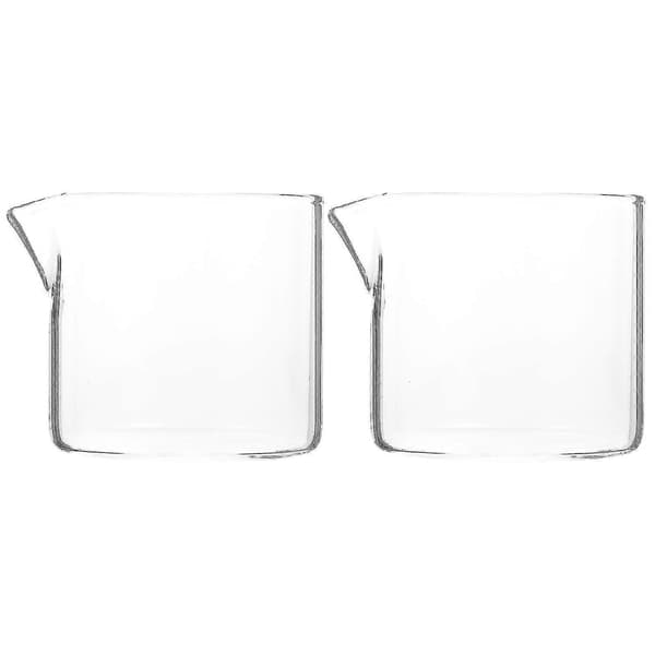 2 stk Små Mælkekander i Glas Kaffekopper Mælkekopper i Glas - Yvan