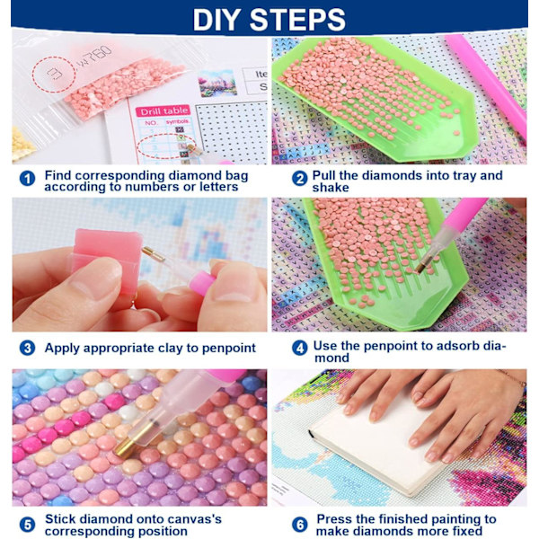 DIY 5D Diamantmaleri-sæt til voksne