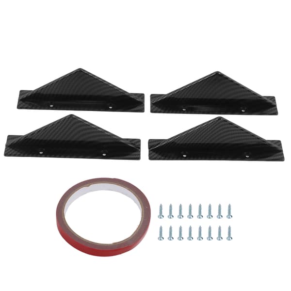 Sort Universal Bagagerumslæbe Diffusor Kit - Forbedre din bils stil med denne modificerede bagerste kofanger spoiler