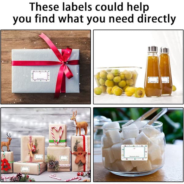 Jar Labels, Self-Adhesive Freezer Labels for Food, Sticker Labels, 2 Rolls