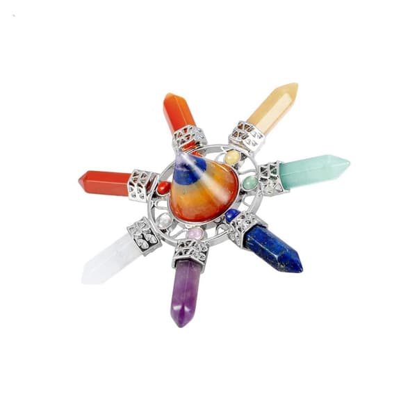Krystallpyramide Chakraer multifärg multicolor