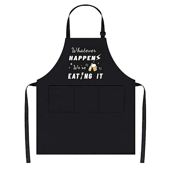 Funny Apron for Men with 3 Pockets