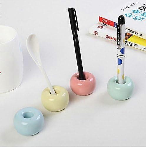 6-delt keramisk tandbørsteholder-sæt i mini donut-form