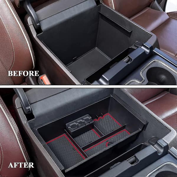Passer til Chevy Silverado/ 2014-2018 og Chevy Tahoe Suburban/ 2015-2020 Midterkonsol Organizer Boks