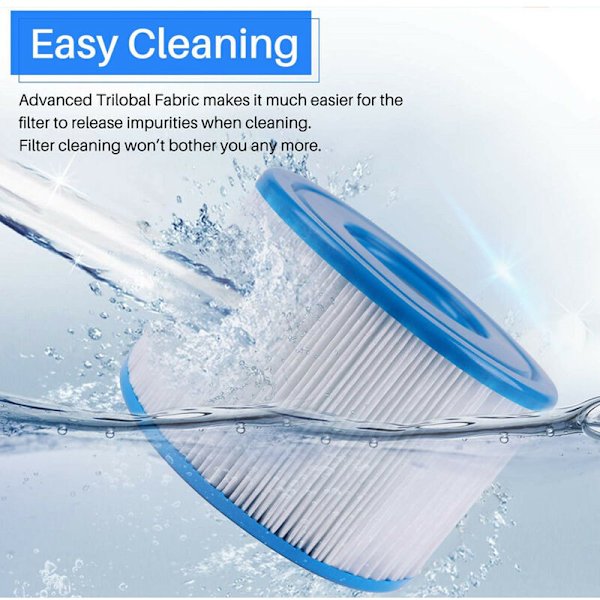 4-pak PureSpa type S1 udskiftningsfiltre til Easy Set Pool C