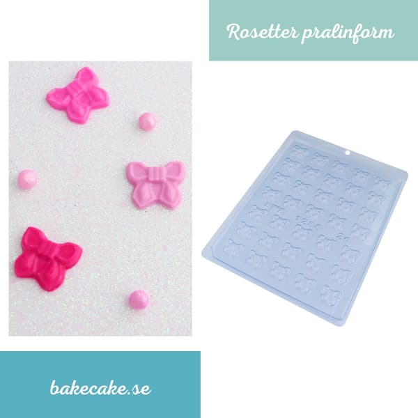 Pralinform Rosett Sjokoladeform - BWB 1286 Transparent transparent