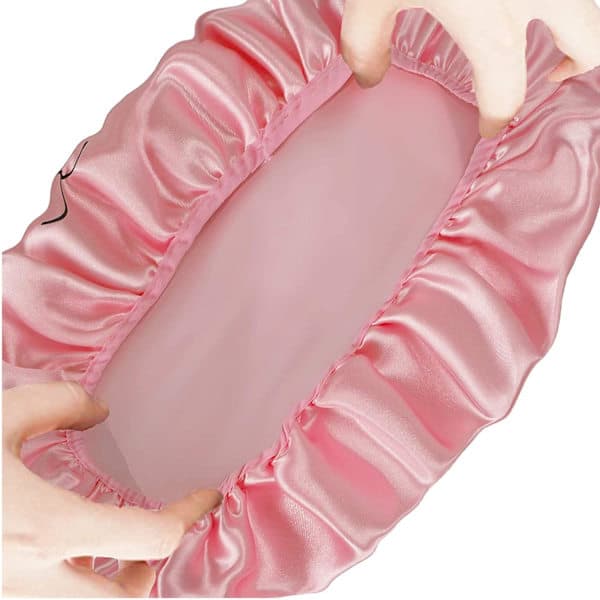 Dusjhetter, Dobbelt Lag, Vanntette, Elastiske, Barnevennlige Rosa, Grå