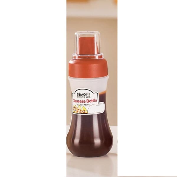 Sauce Bottle with 5-Hole Cap - 350 ml Transparent transparent