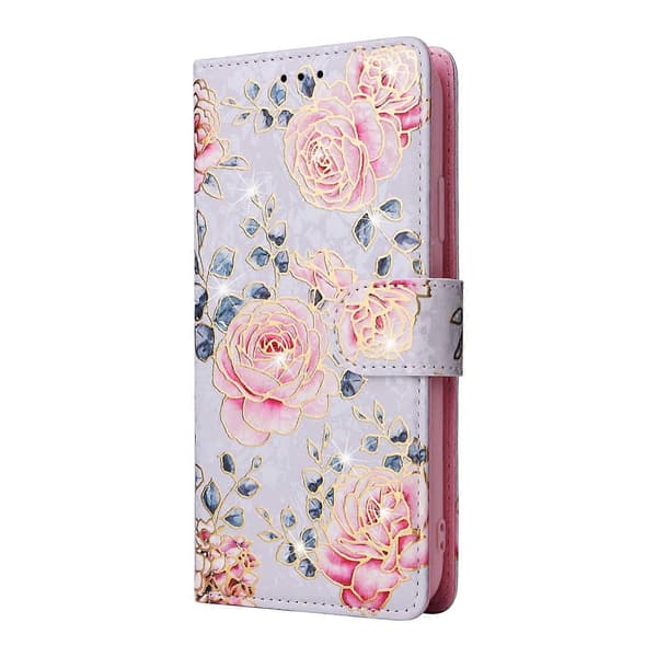 Bronzing Painting RFID Leather Case for iPhone 12 mini