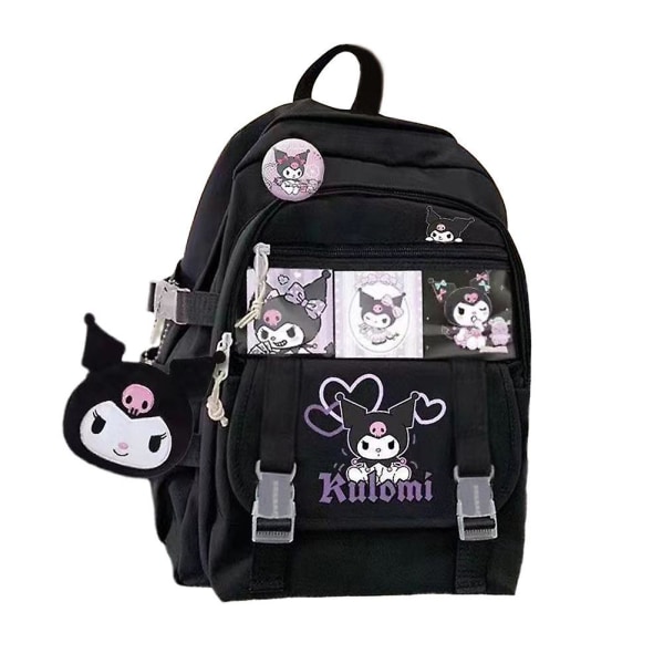 Cinnamoroll skoletaske børnetaske Kvinde skoletaske til studerende pige koreansk børn rygsæk Black