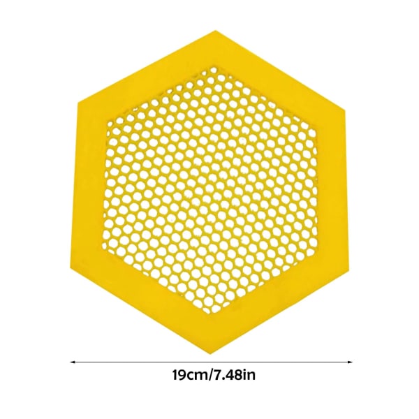 3D-printet flydende bi-ø vandingsanlæg, bi-vandingskopper til have-tørstige bestøvere, bi-drikkekopper (lilla, 1 stk.) yellow