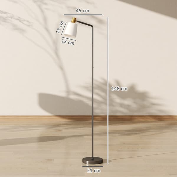 LED-gulvlampe, justerbart hoved, 3 farvetemperaturer