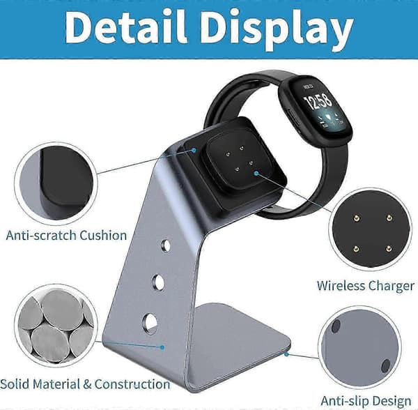 Latausasema Fitbit Sense/Sense 2/Versa 3/Versa 4 -kelloille