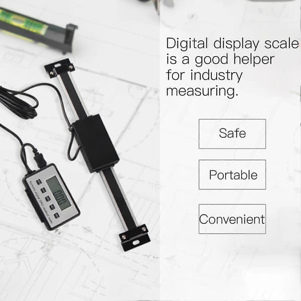 Multifunktionell digital linjär skala med fjärrdisplay