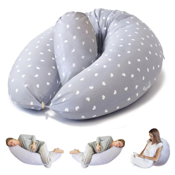 Pregnancy Pillow with 100% Polyster Filling Material - Pillow for Breastfeeding, Cozy Breast Feeding Pillows for Babies Pink Deer