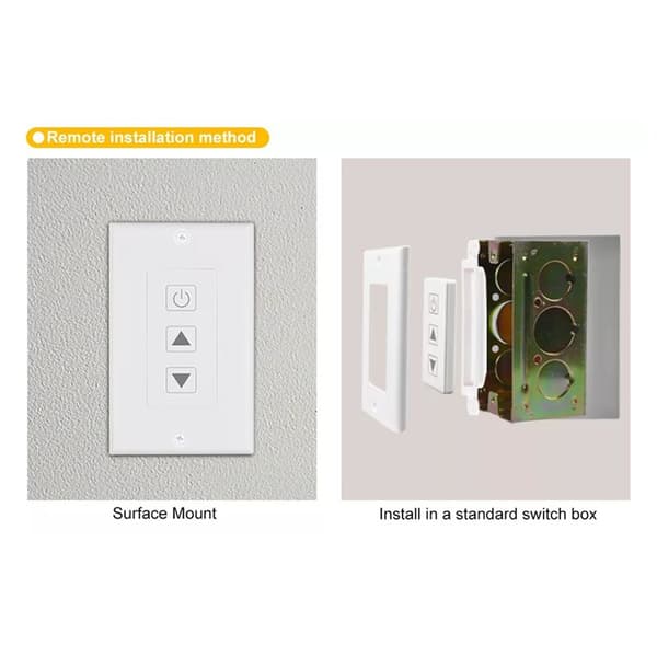 DC12V-24V 10A Wireless LED Strip Dimmer with Remote Control for Single Color LED Strip (U1)
