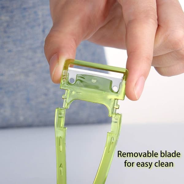 Manual Apple Peeler - Suction Cup Non-Slip Handle - Automatic Hand Crank Handle - 2 Replaceable Stainless Steel Blades with Protective Cover