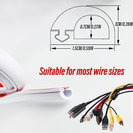 Self-adhesive cable cover 5 m 15x10 mm, flexible PVC cable duct with side opening, white