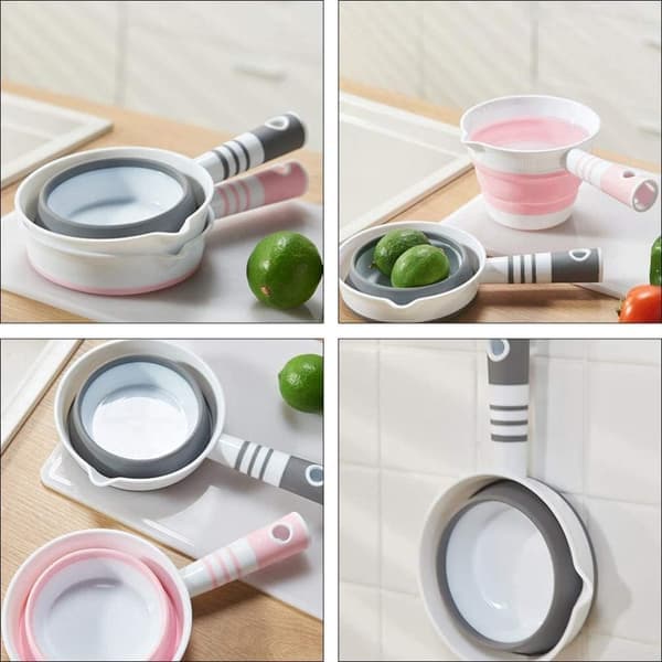 Watering Can, Water Bucket Kitchen Utensils, Shower Water Scoop Foldable Water Scoop Foldable Spoon Bucket Cup Thick for Bath Kitchen