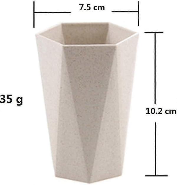 4-delad molntandborstmugg, munvattenmugg, tandborstmugg