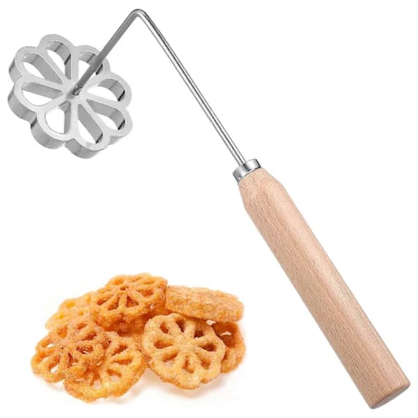 Bunuelos Form, Achappam Form, Bageform til Køkkenet, Bunuelos Værktøj Vaffelform[CO]