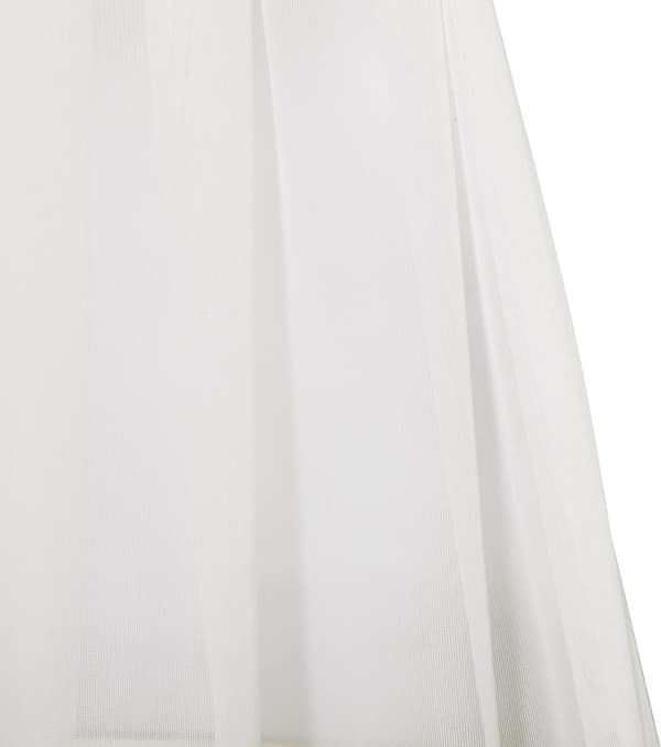 Dørgardinpanel Elegant Solid Stanglomme Gennemsigtig Voile Panel 54x40 Tommer til Snøre Franske Døre og Vinduer - 1 Panel, Hvid