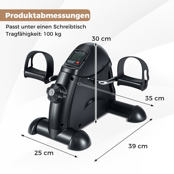 Mini-trimsykkel med LCD-skjerm for armer og ben