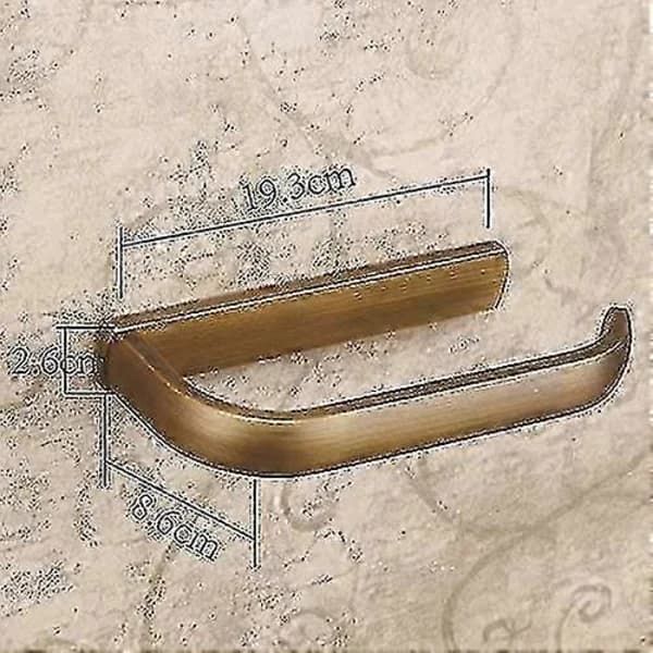 Toalettpapirholder, antikk messing