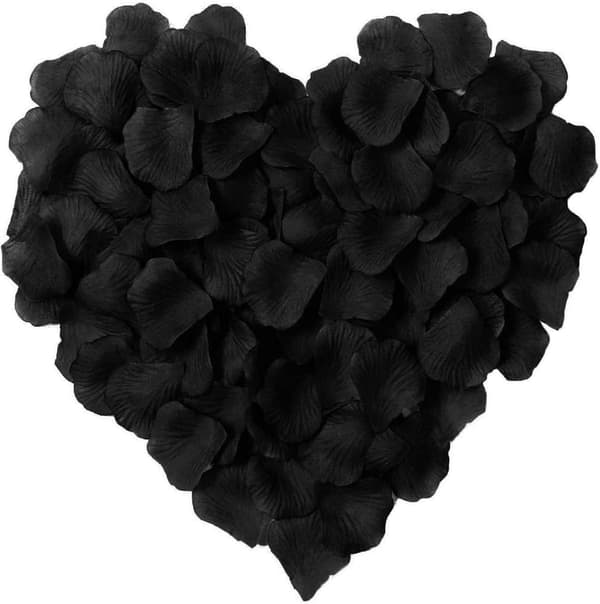 5000 sorte silkeblade, kunstige blade, bryllupsdekorationer, særlige begivenheder, Valentinsdag, forlovelsesfester