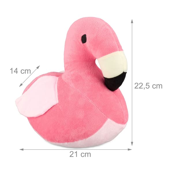 Dørstopp tøy flamingo