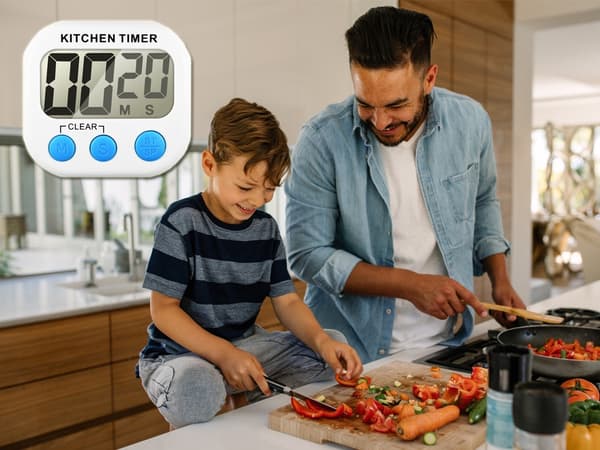 Digital køkkenur - Elektronisk timer med magnetisk montering 74