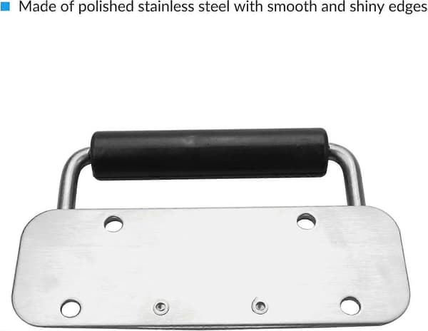 2 stk. Sammenklappeligt kassehåndtag rustfrit stål fjederbelastet 122x41mm