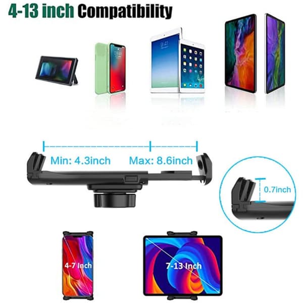 Cup Holder Cup Holder 360° Adjustable Laptop Holder Tilt Bar Triangular Base Car Holder Pad Holder for Car