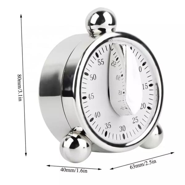 T219 Timer Bordur Mekanisk Timer Lille Vækkeur Køkken Påmindelse Timer Kreativ Gave