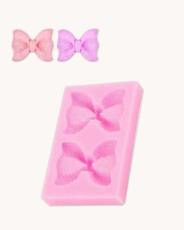 Suuret kuvioidut rusetit silikonimuotti multifärg multicolor