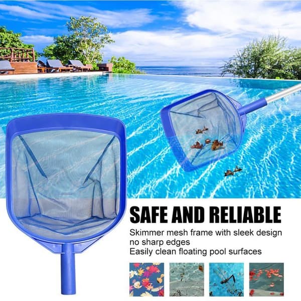 AIMOONSA Pool Net, Extra Fine Mesh 44x30 cm + Aluminum Pole 150 cm - Cleaning Kit