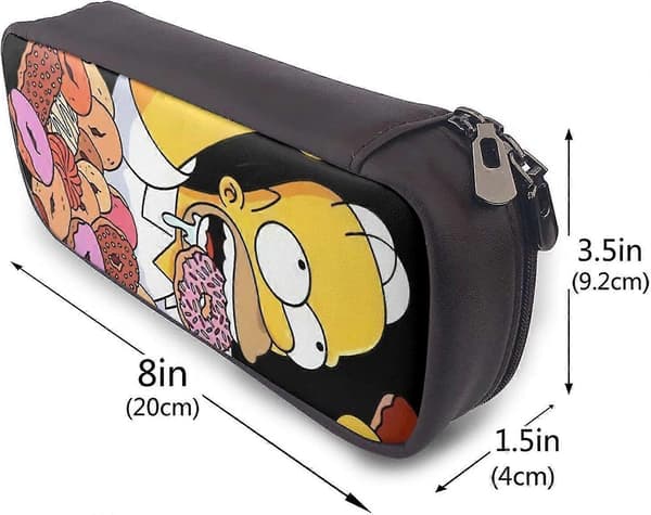 Simpsons Homer och hans munkar Pennfodral i läder