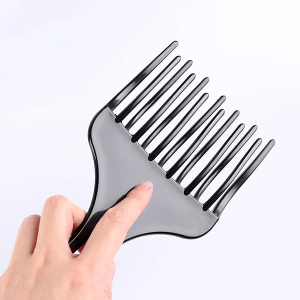 5 delar Afro Pick Comb, Plast Bredtandad Afro Comb, Lockigt Hår Comb