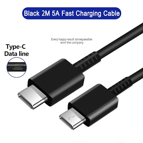 PD 45W USB C Oplader Super Hurtig Opladning Til Samsung Galaxy S24 S23 S22 Ultra A54 A15 A55 5G Telefon Oplader Ny K 2M Black TypeC Cable