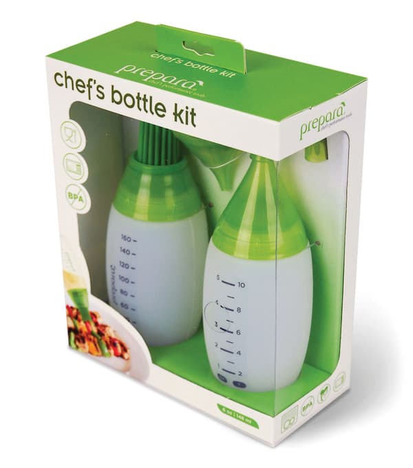 Chef's Squeeze bottles 2-pack Prepara Grön green